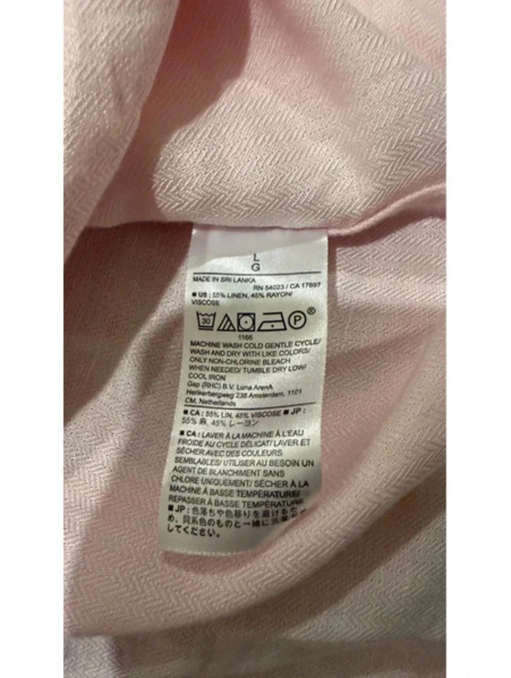 Banana Republic Premium Linen Dress Shirt Lot 3 L Slim